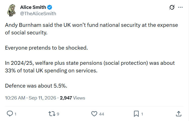 Alice Smith: Andy Burnham said the UK...
