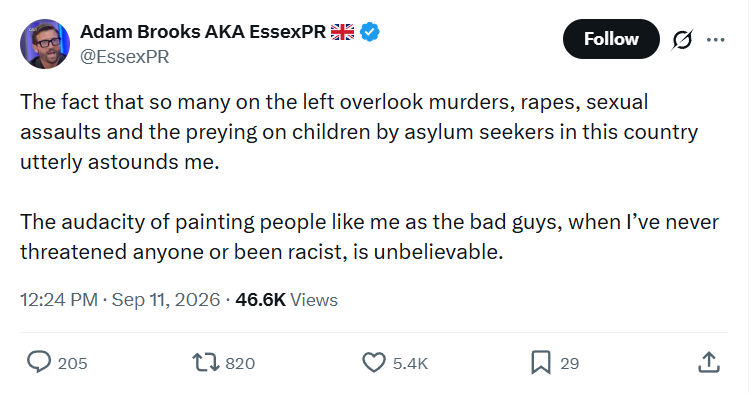 Adam Brooks: The fact that so many...