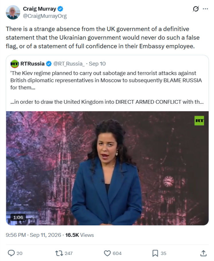 Craig Murray: There is a strange absence...