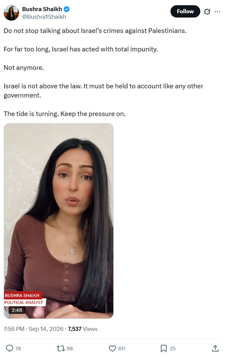 Bushra Shaikh: Do not stop talking about...