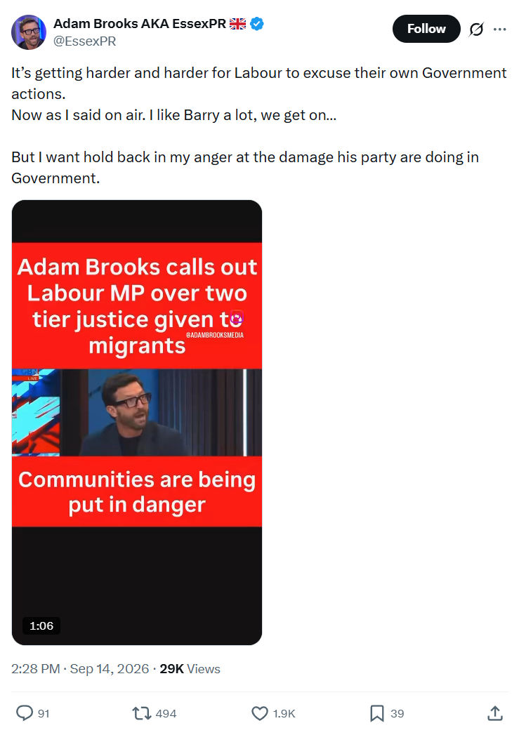Adam Brooks: It’s getting harder and harder...