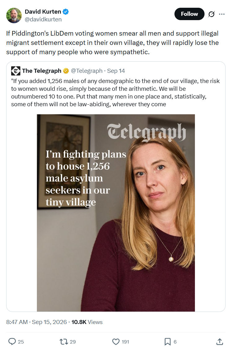 David Kurten: If Piddington's LibDem...