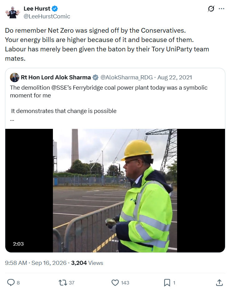 Lee Hurst: Do remember Net Zero...