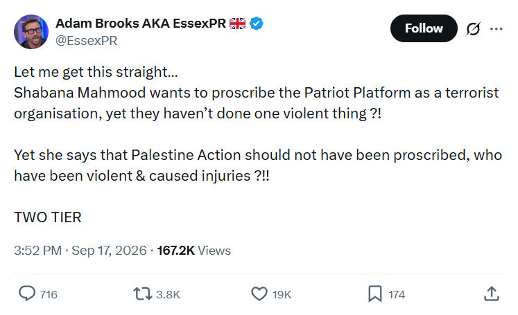 Adam Brooks: Let me get this straight…