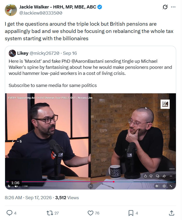 Jackie Walker: I get the questions around...
