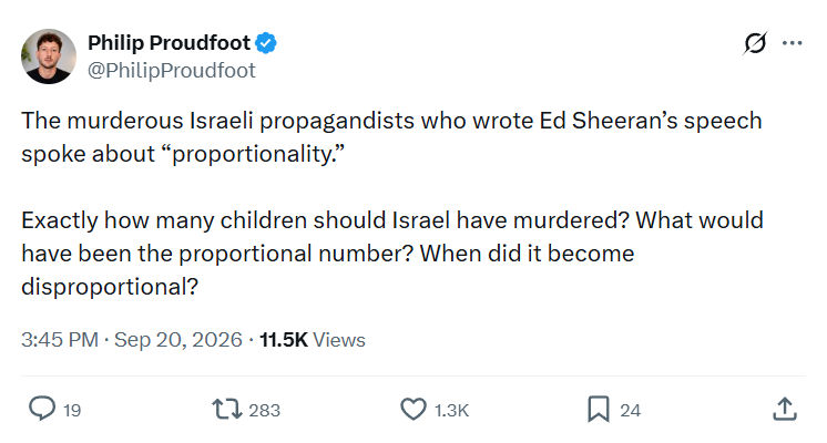 Philip Proudfoot: The murderous Israeli propagandists...