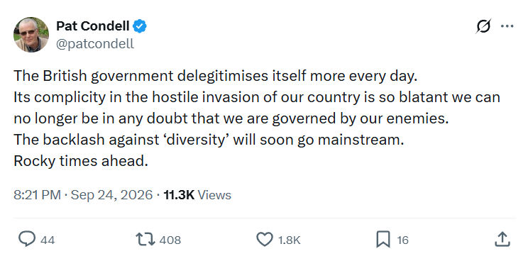 Pat Condell: The British government delegitimises...