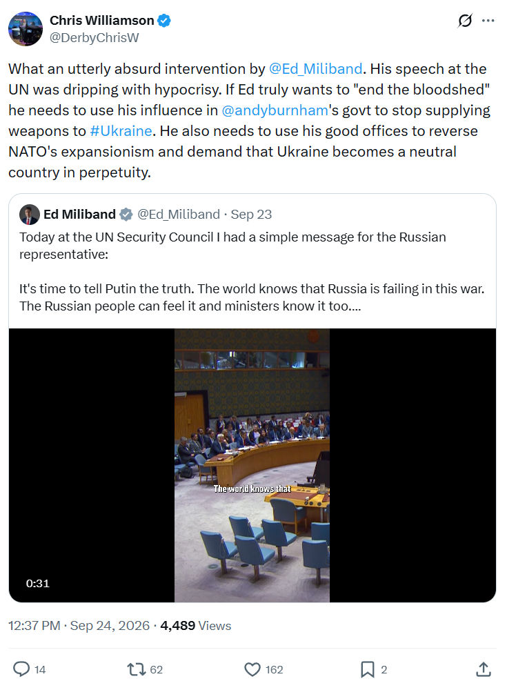 Chris Williamson: What an utterly absurd intervention...