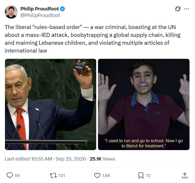 Philip Proudfoot: The liberal "rules-based order"...