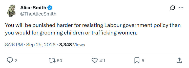 Alice Smith: You will be punished harder...