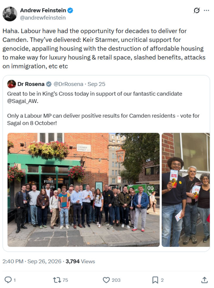 Andrew Feinstein: Labour have had the opportunity...