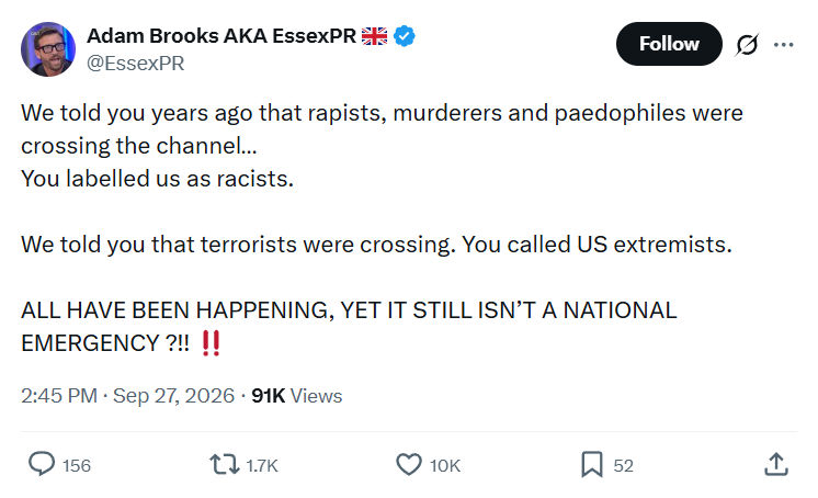 Adam Brooks: We told you years ago that rapists...