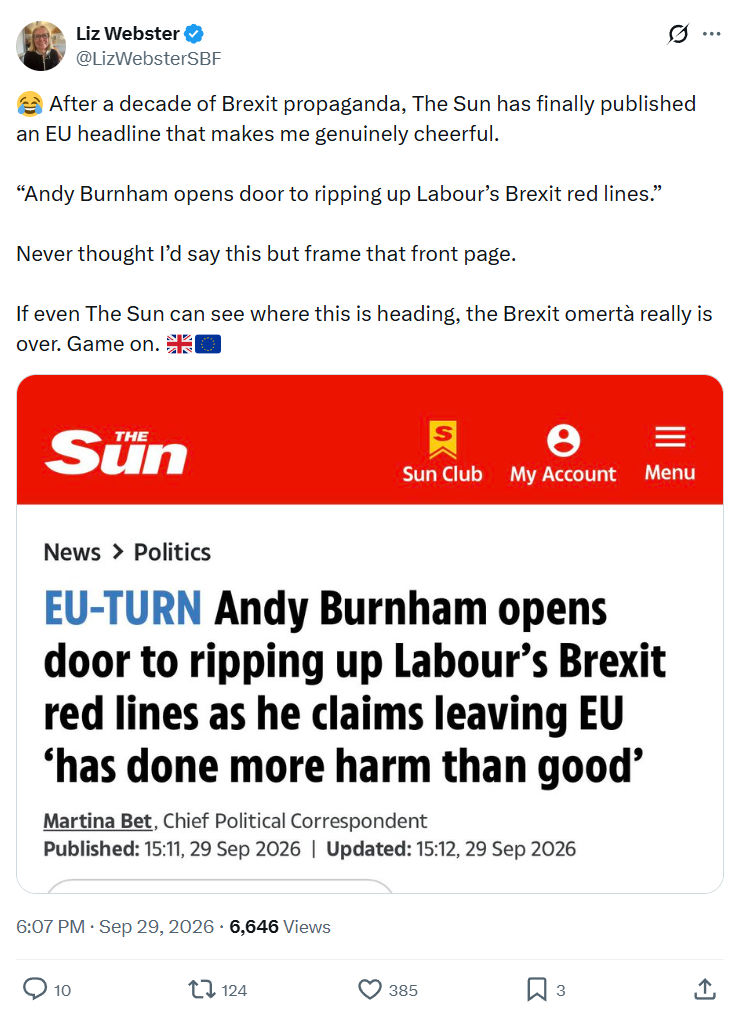 Liz Webster: After a decade of Brexit propaganda...