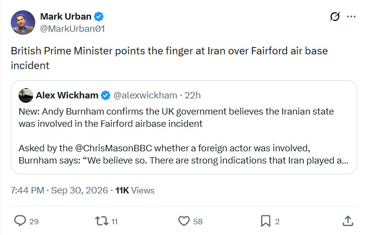 Mark Urban: British Prime Minister...