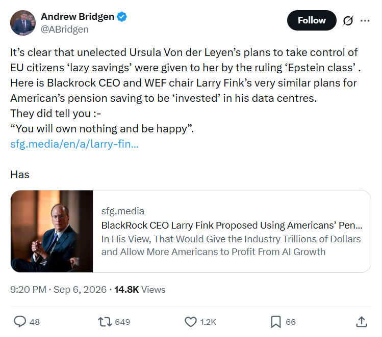 Andrew Bridgen: It’s clear that unelected...