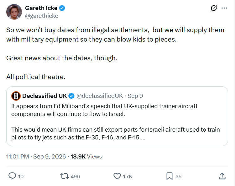 Gareth Icke: So we won't buy dates...