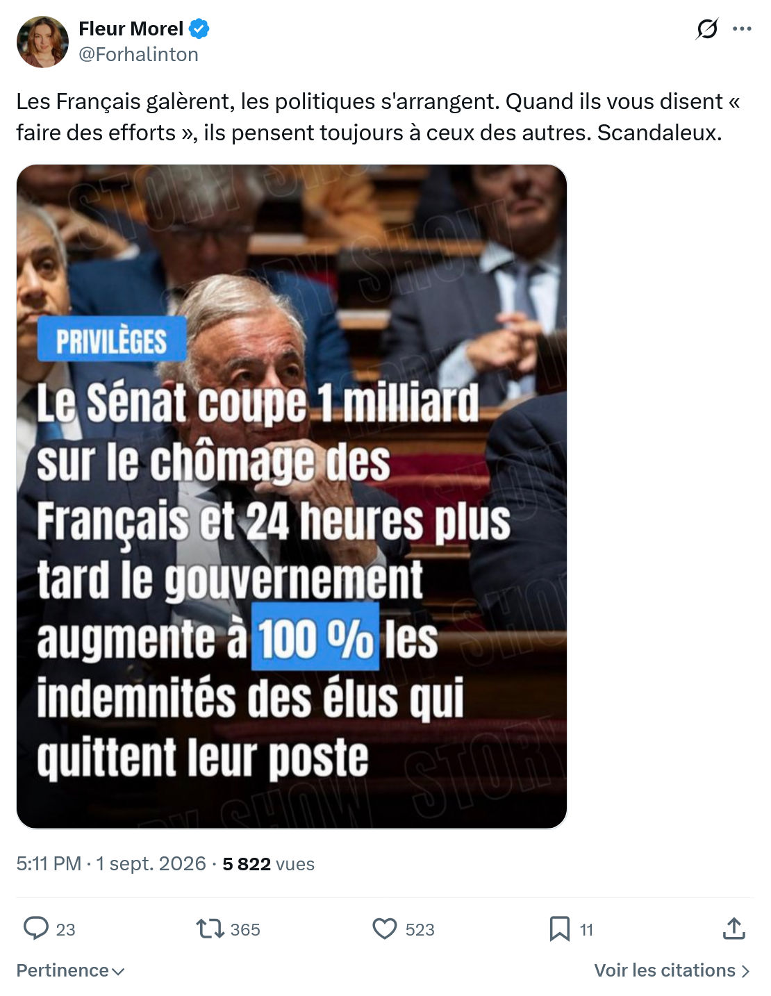 Fleur Morel: Les Français galèrent...