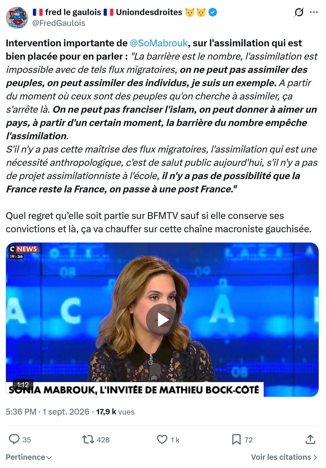 Fred le Gaulois: Intervention importante...