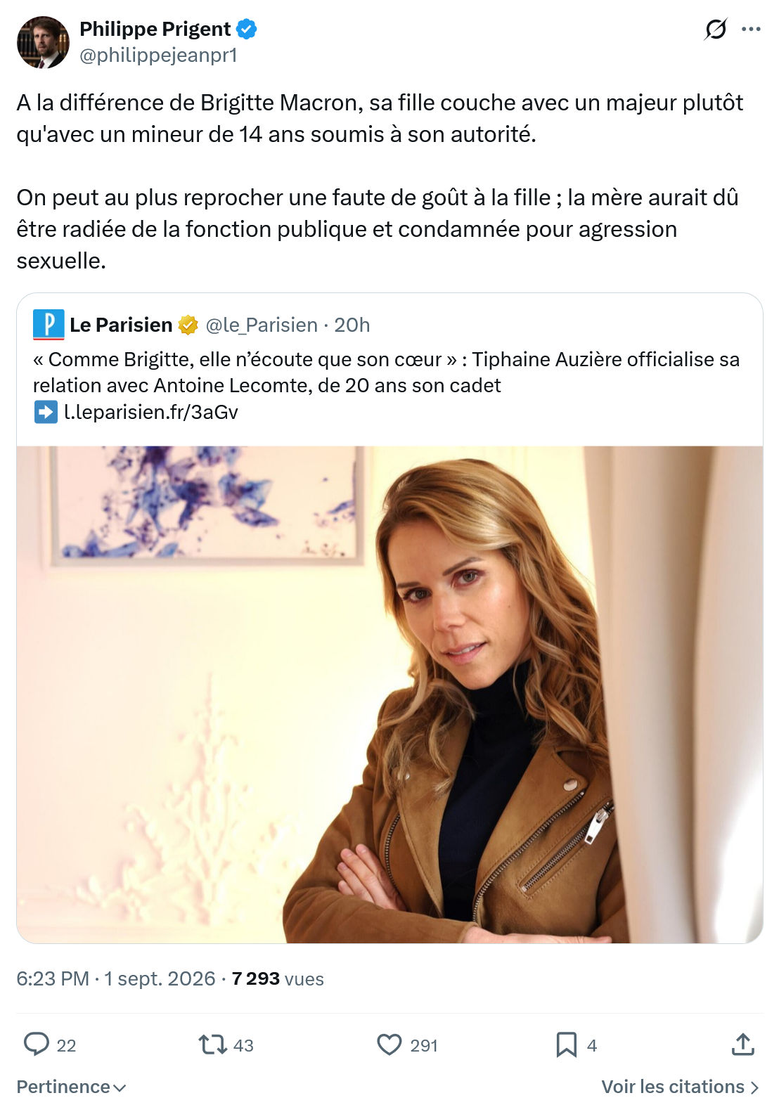 Philippe Prigent: A la différence de Brigitte Macron...