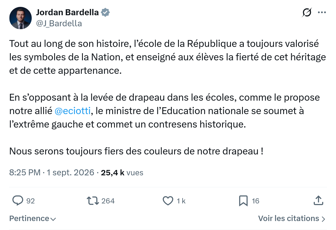 Jordan Bardella: Tout au long de son histoire...