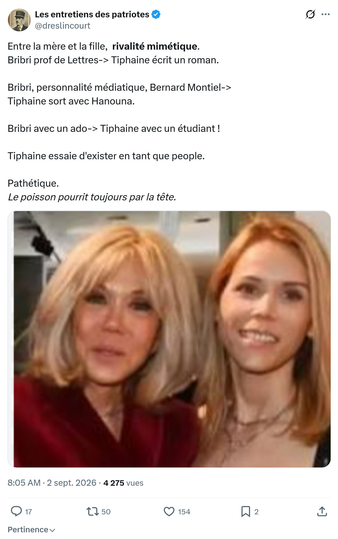 Marquis de Dreslincourt: Entre la mère et la fille...