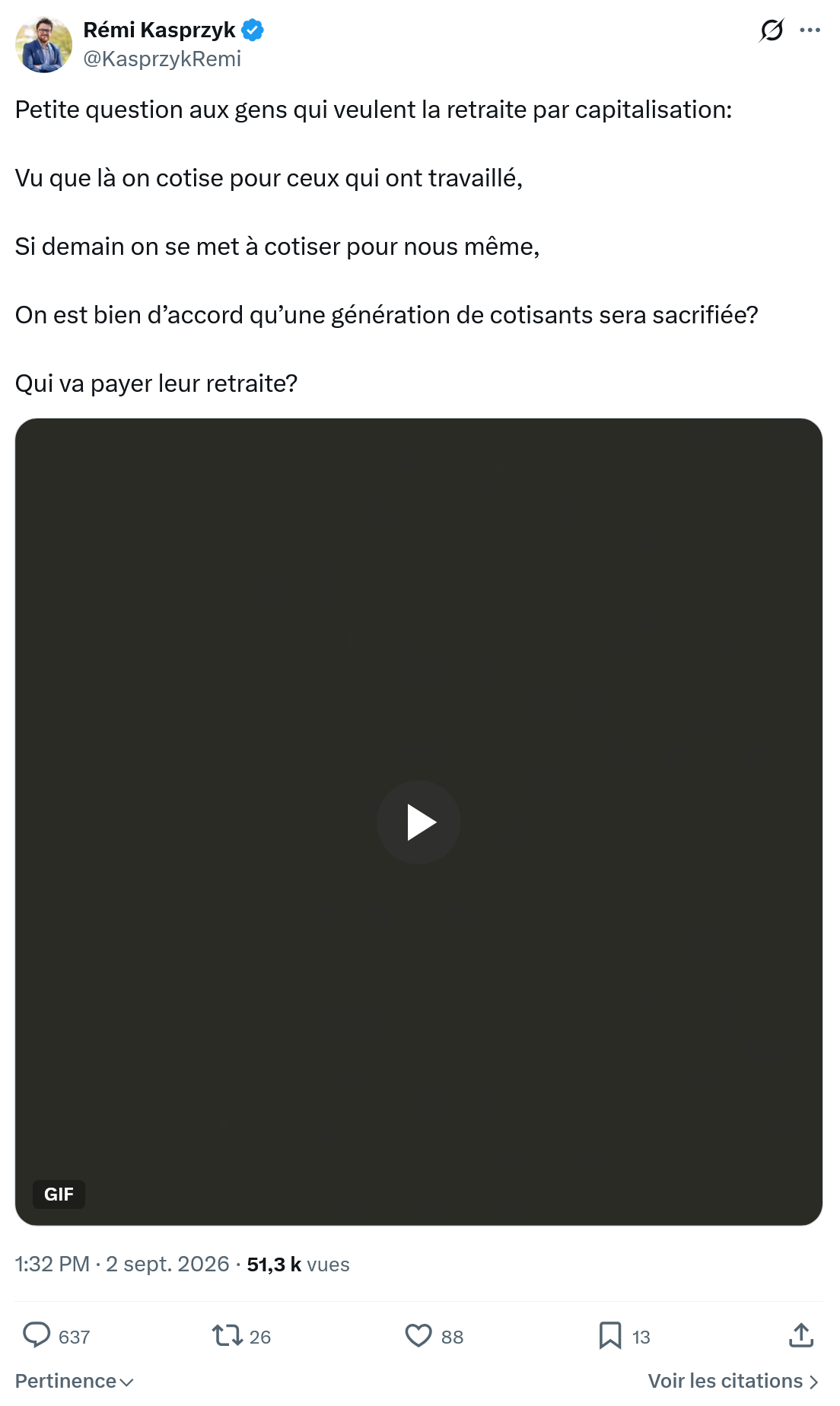 Rémi Kasprzyk: Petite question aux gens...