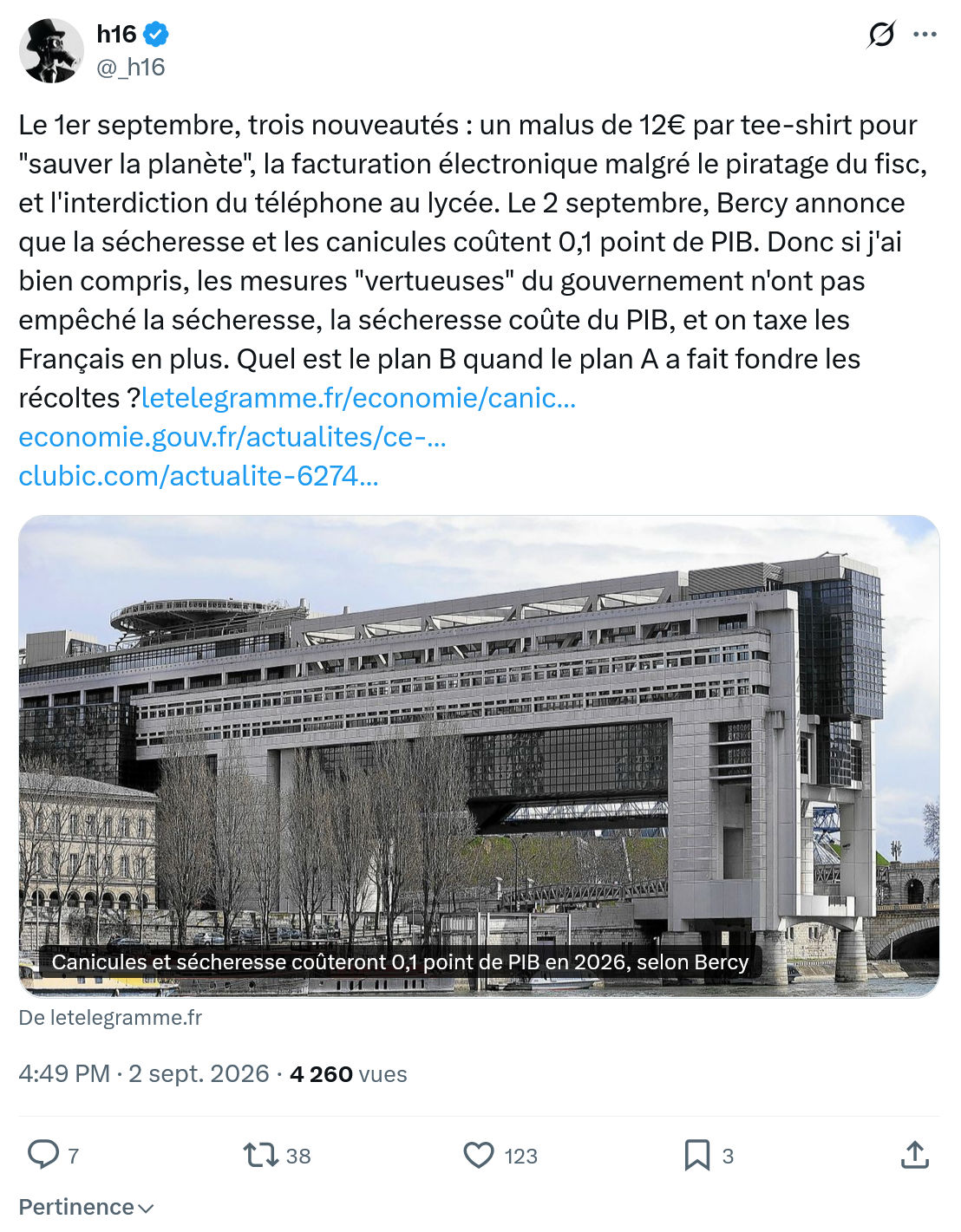 h16: Le 1er septembre, trois nouveautés...