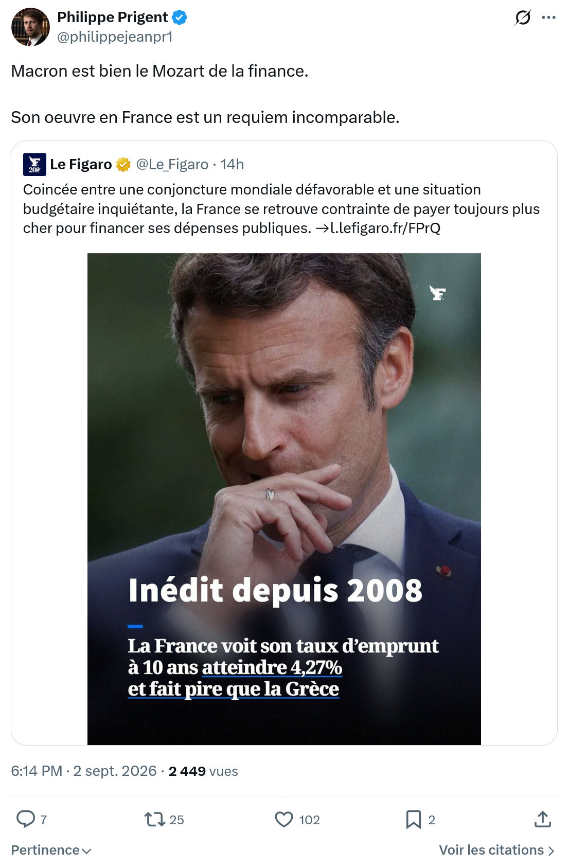 Philippe Prigent: Macron est bien le Mozart...