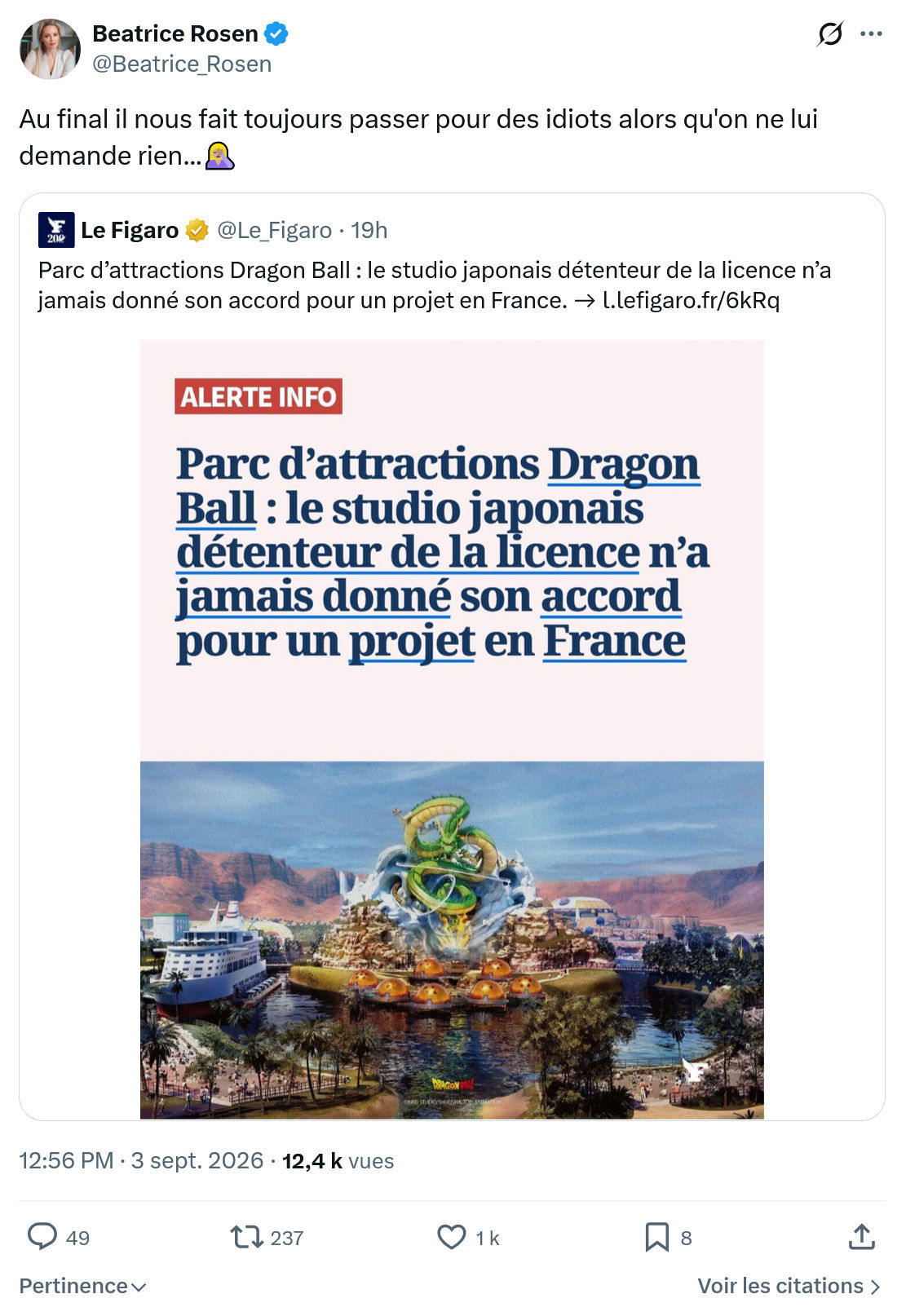 Béatrice Rosen: Au final il nous fait toujours...