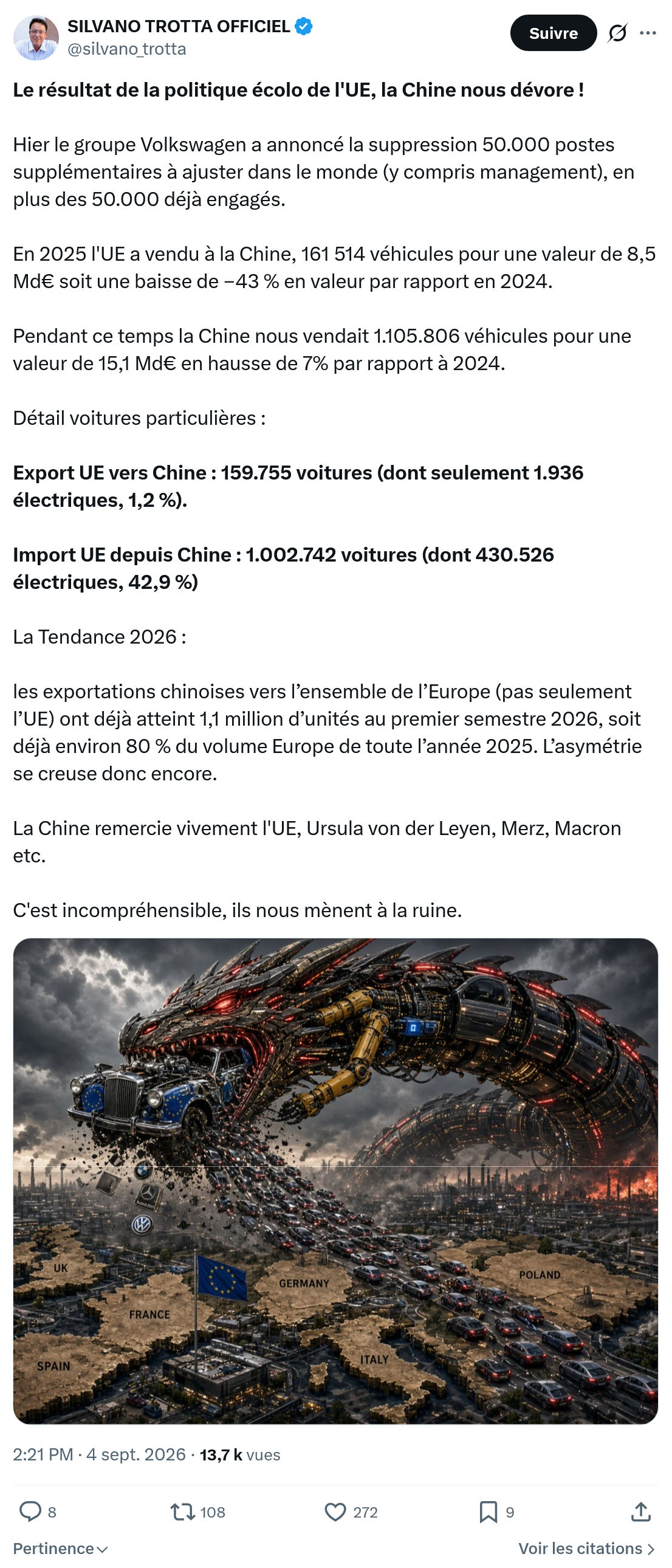 Silvano Trotta: Le résultat de la politique...
