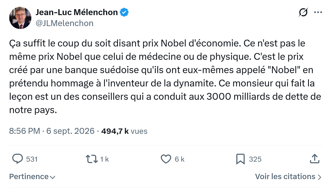 Jean-Luc Mélenchon: Ça suffit le coup du soit disant...