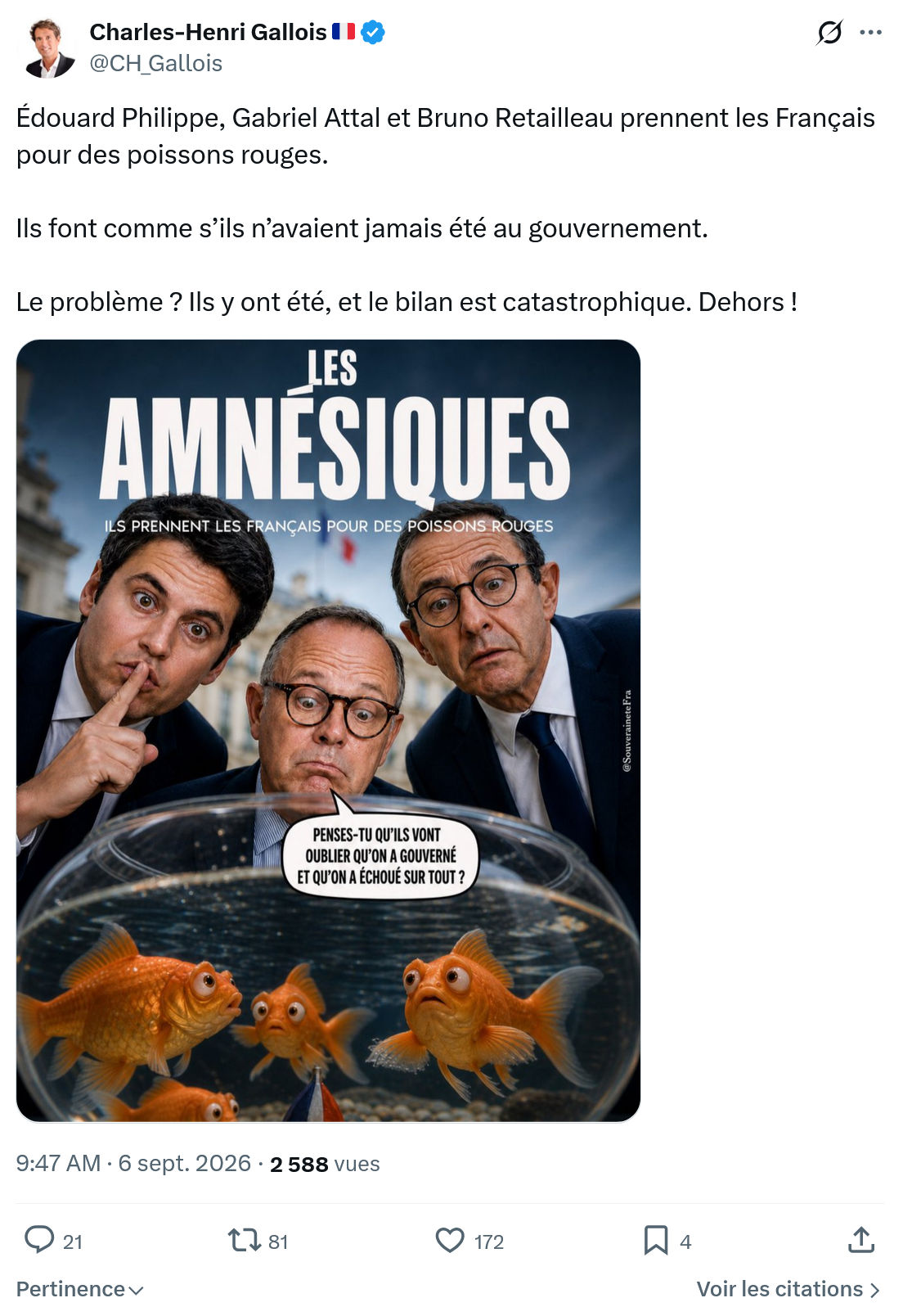 Charles-Henri Gallois: Édouard Philippe, Gabriel Attal...