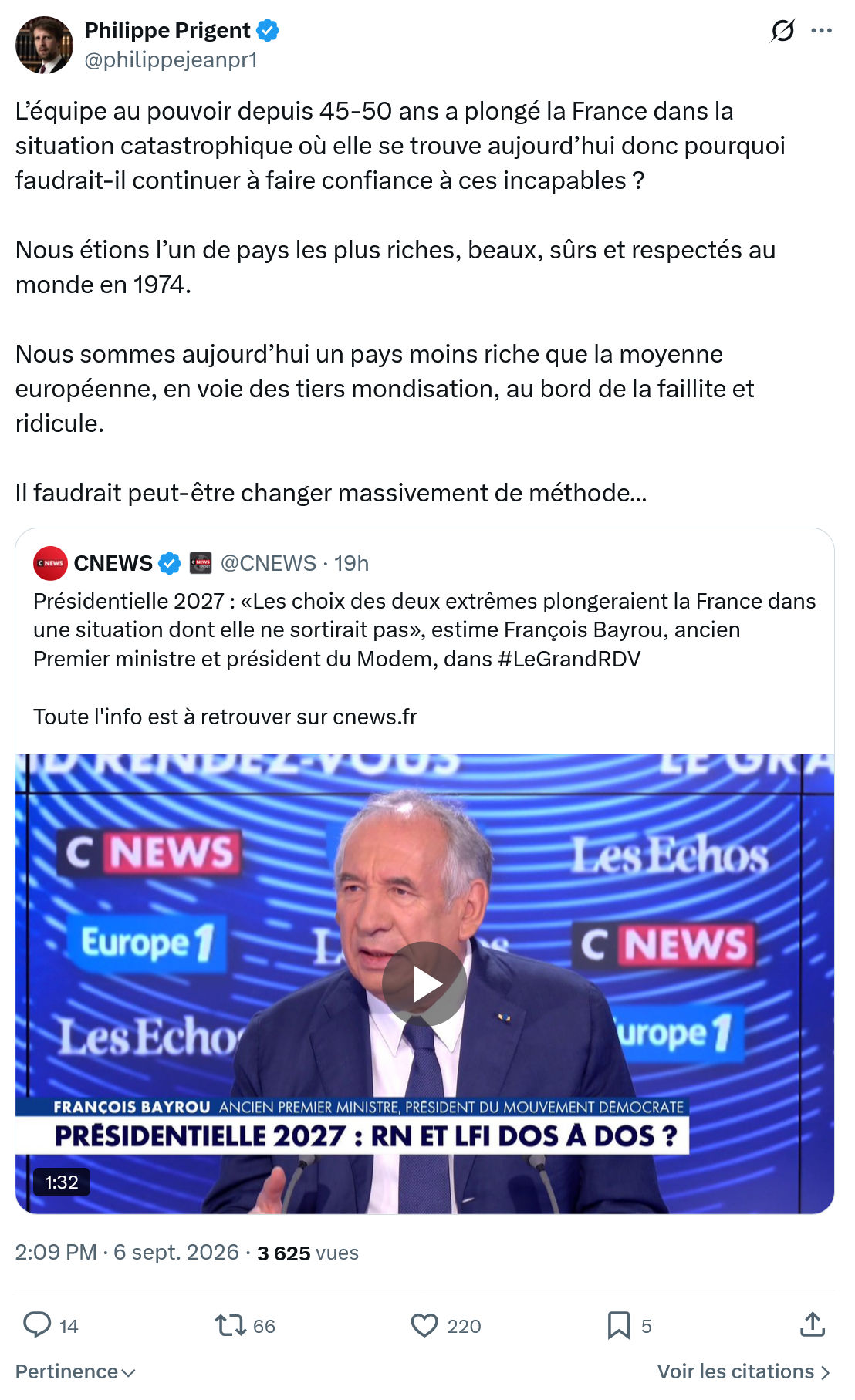 Philippe Prigent: L’équipe au pouvoir depuis...