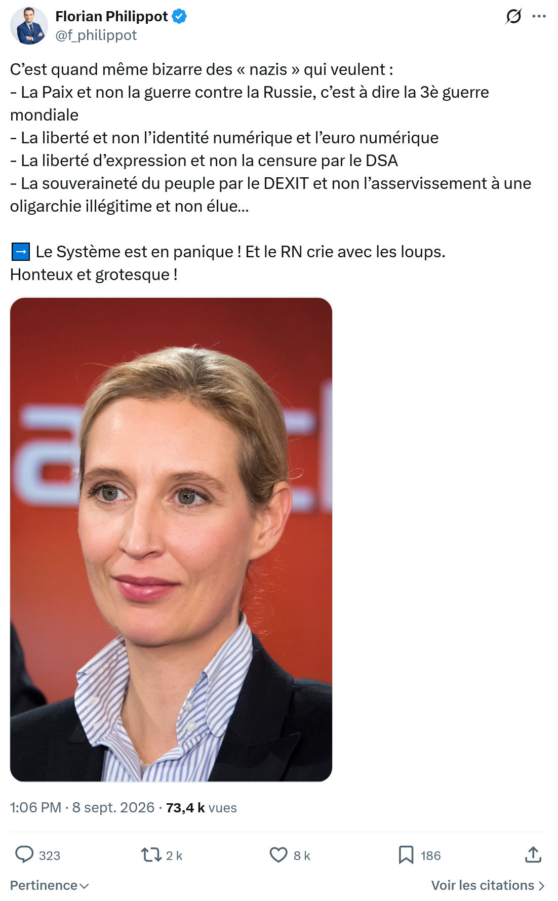 Florian Philippot: C’est quand même bizarre...