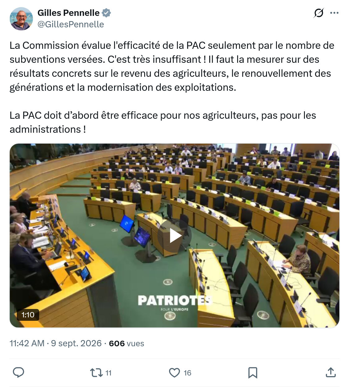 Gilles Pennelle: La Commission évalue l'efficacité...