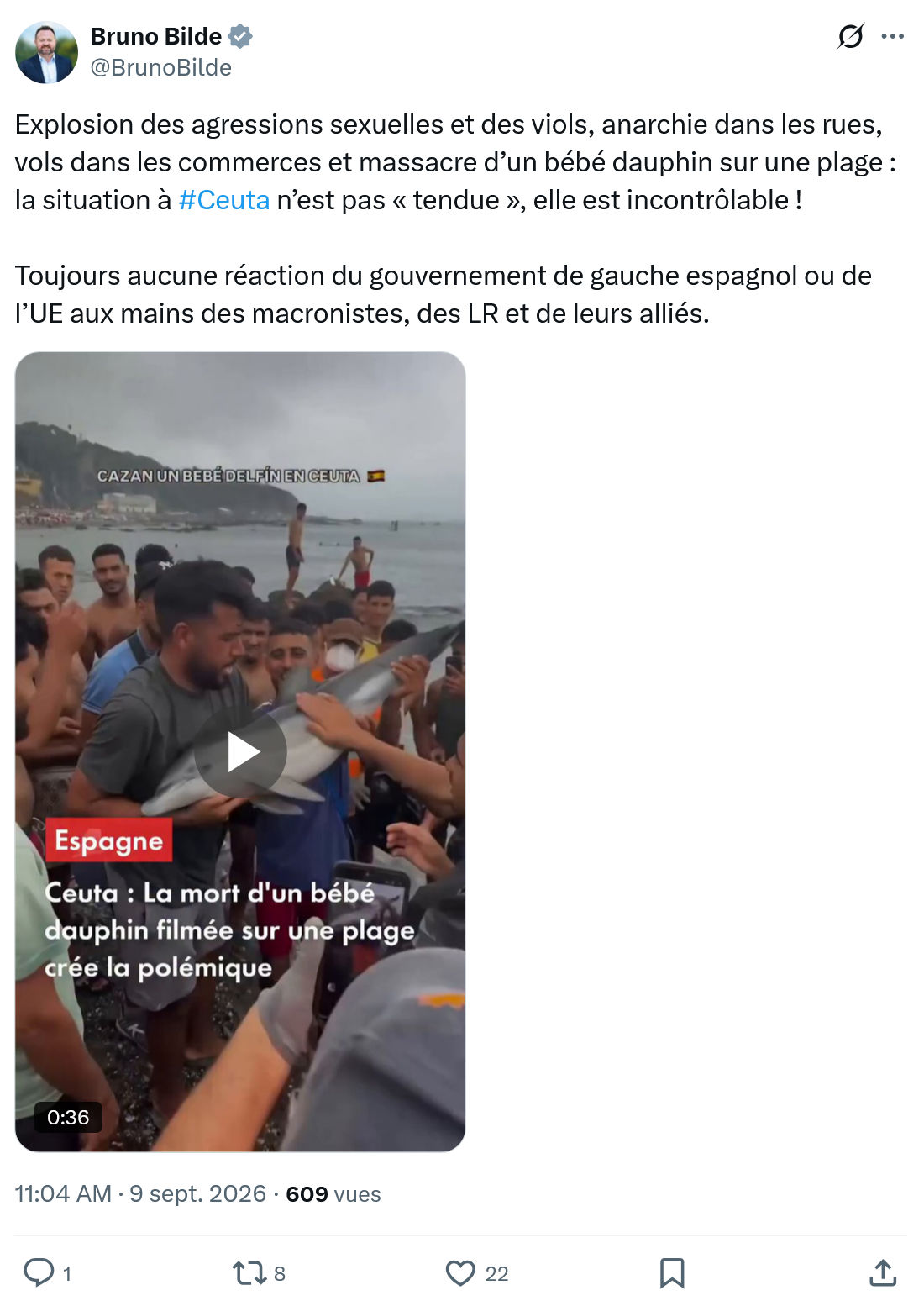 Bruno Bilde: Explosion des agressions sexuelles...