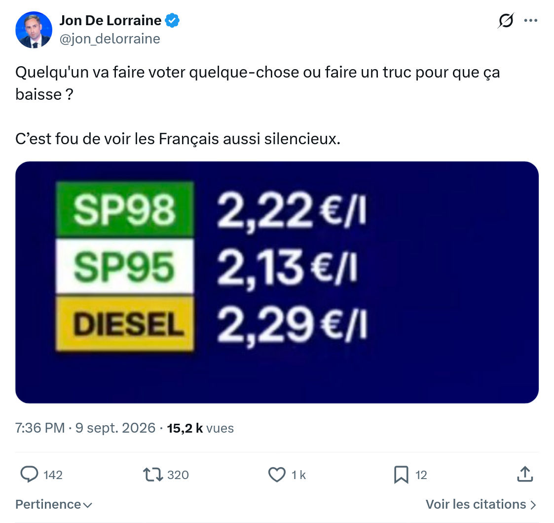 Jon De Lorraine: Quelqu'un va faire voter...
