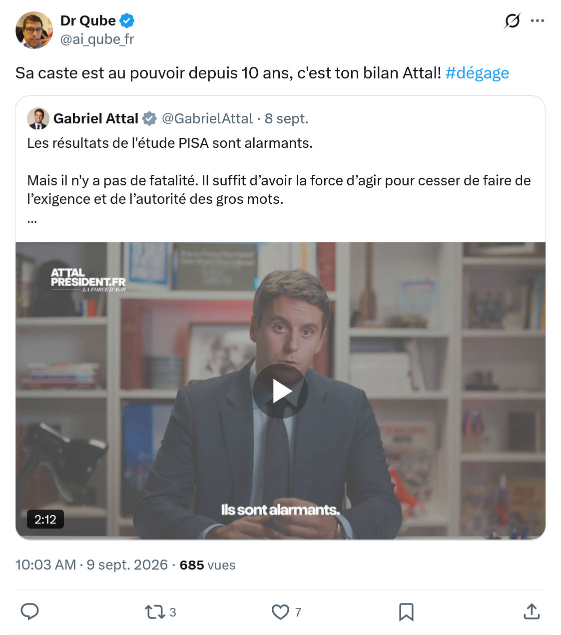 Dr Qube: Sa caste est au pouvoir...