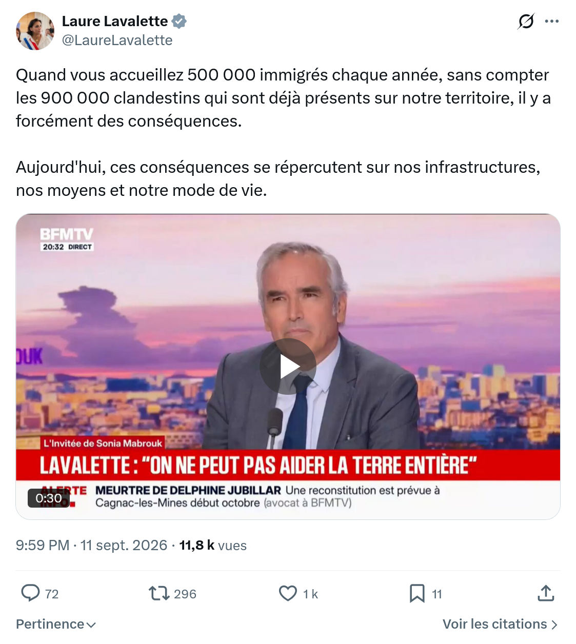 Laure Lavalette: Quand vous accueillez...