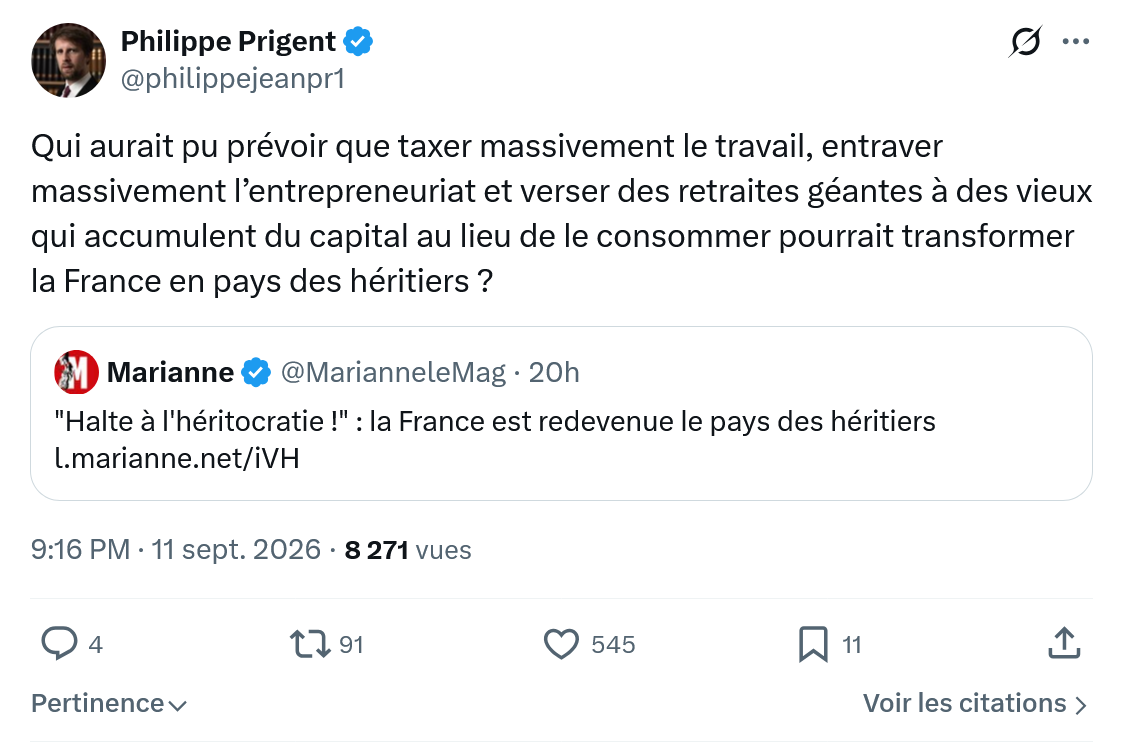 Philippe Prigent: Qui aurait pu prévoir que taxer...