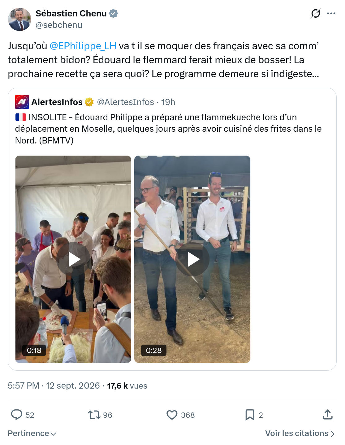 Sébastien Chenu: Jusqu’où @EPhilippe_LH va t il se moquer...