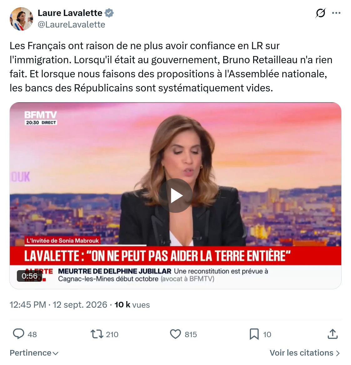 Laure Lavalette: Les Français ont raison...