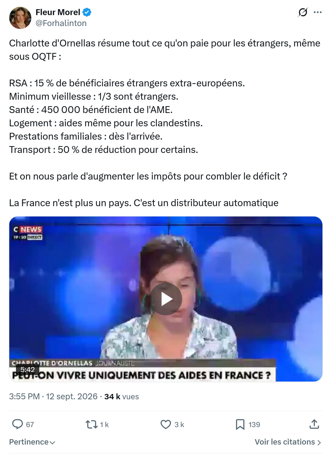 Fleur Morel: Charlotte d'Ornellas résume...