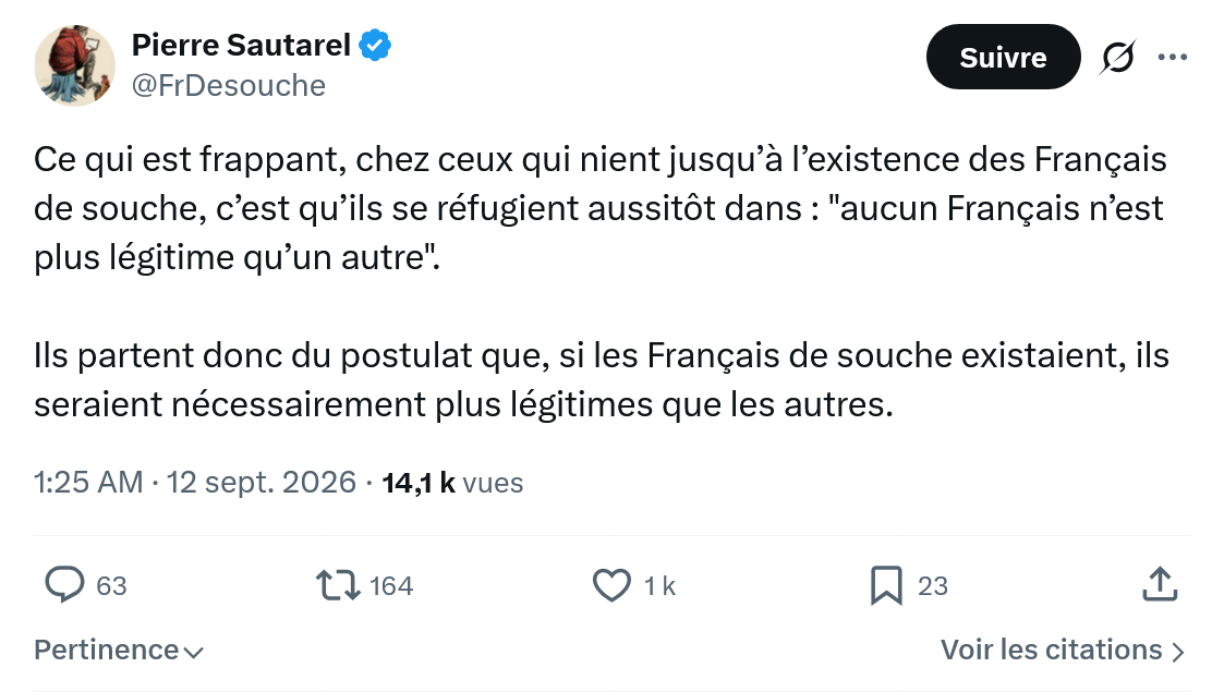 Pierre Sautarel: Ce qui est frappant...