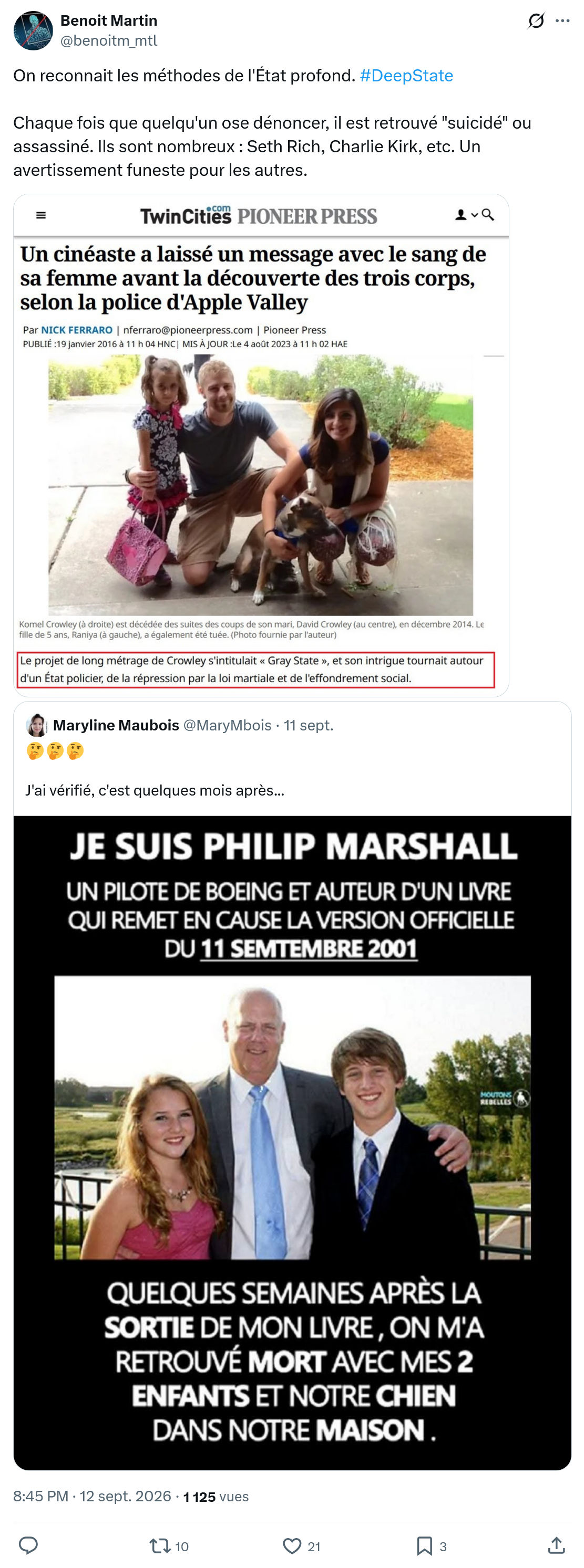 Benoît Martin: On reconnait les méthodes...