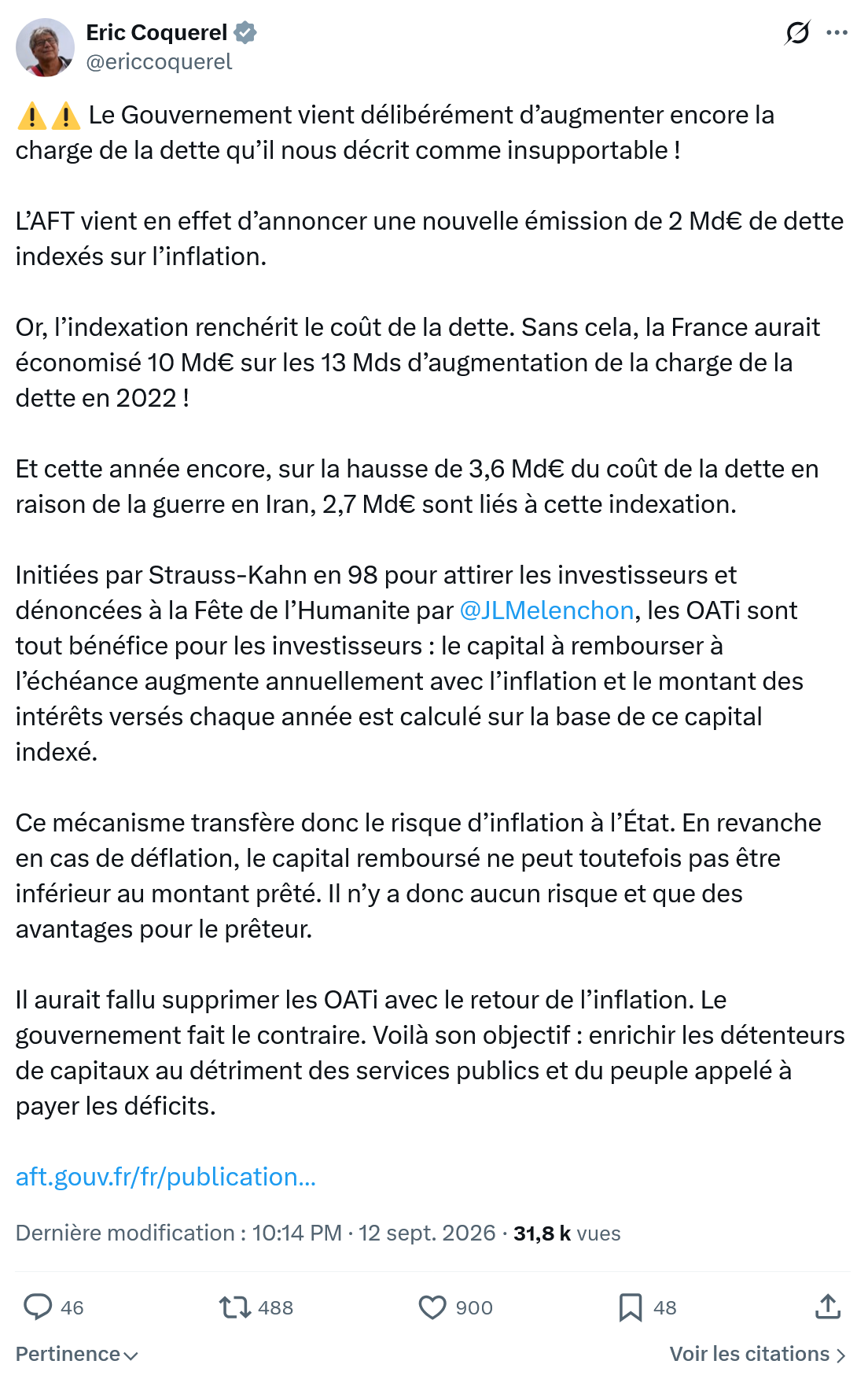 Eric Coquerel: Le Gouvernement vient délibérément...