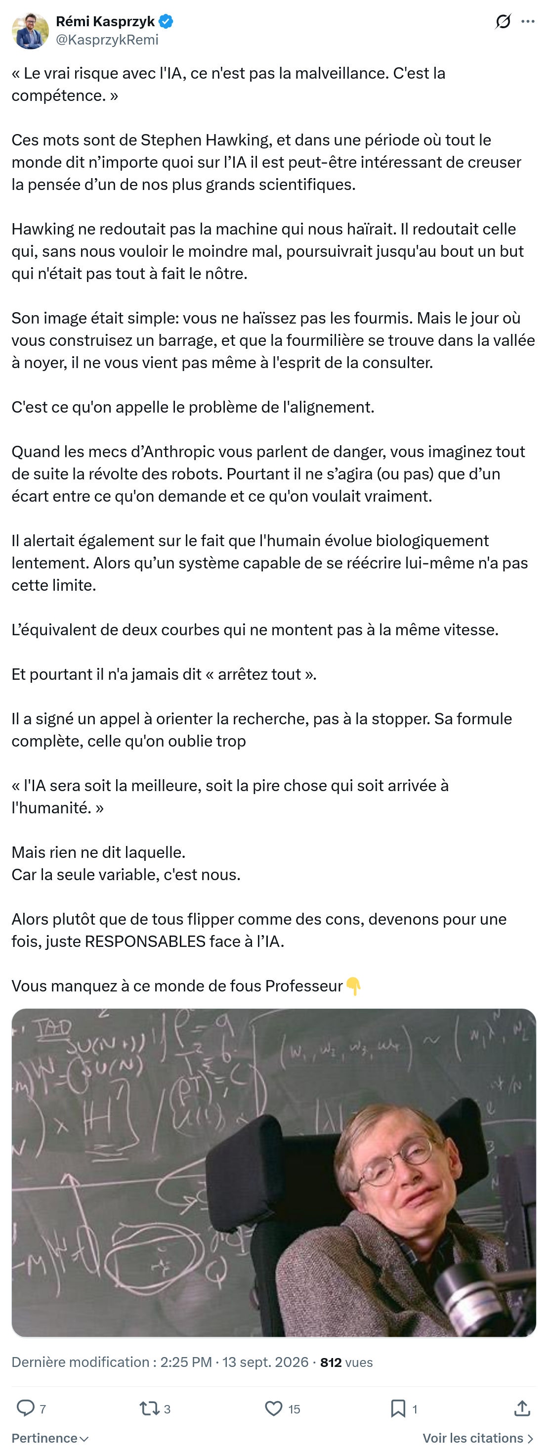 Rémi Kasprzyk: « Le vrai risque avec l'IA...