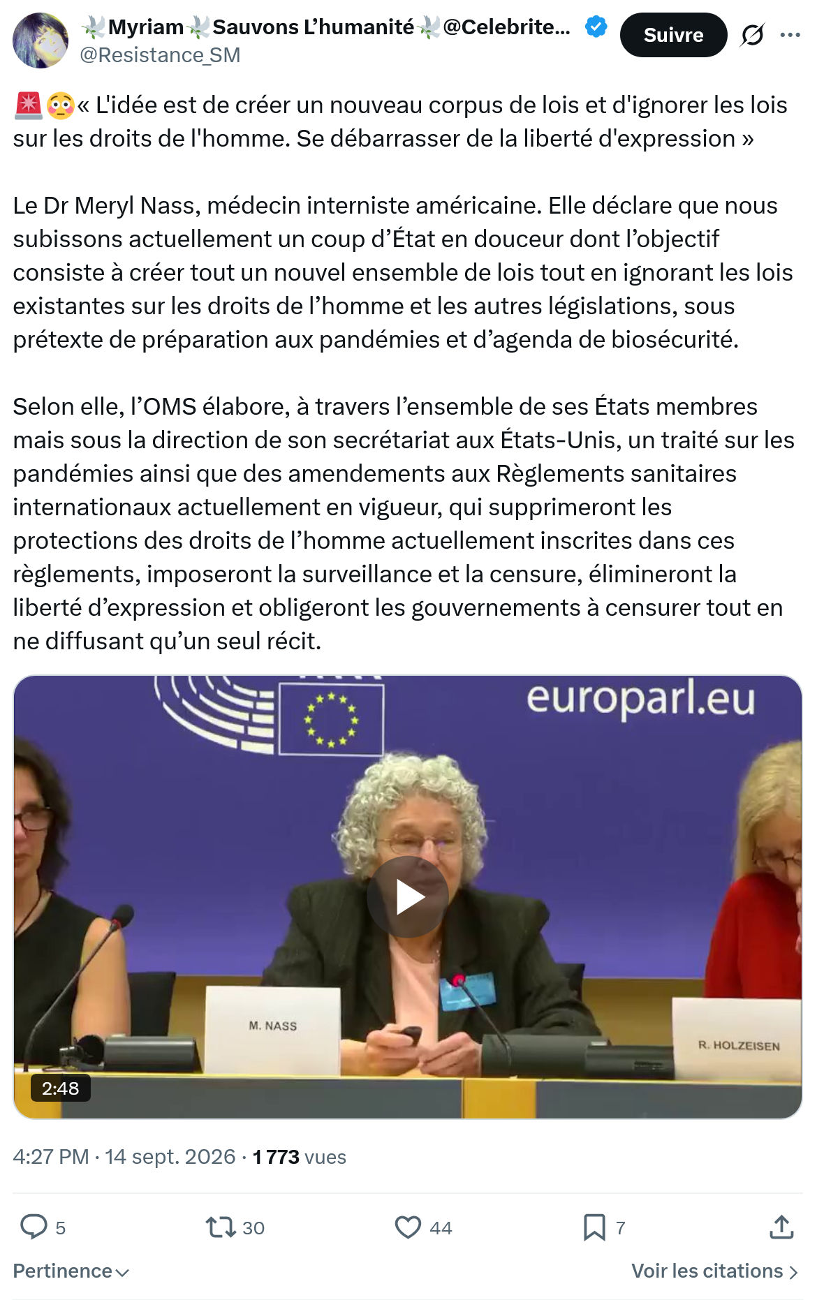 Myriam: « L'idée est de créer un nouveau...