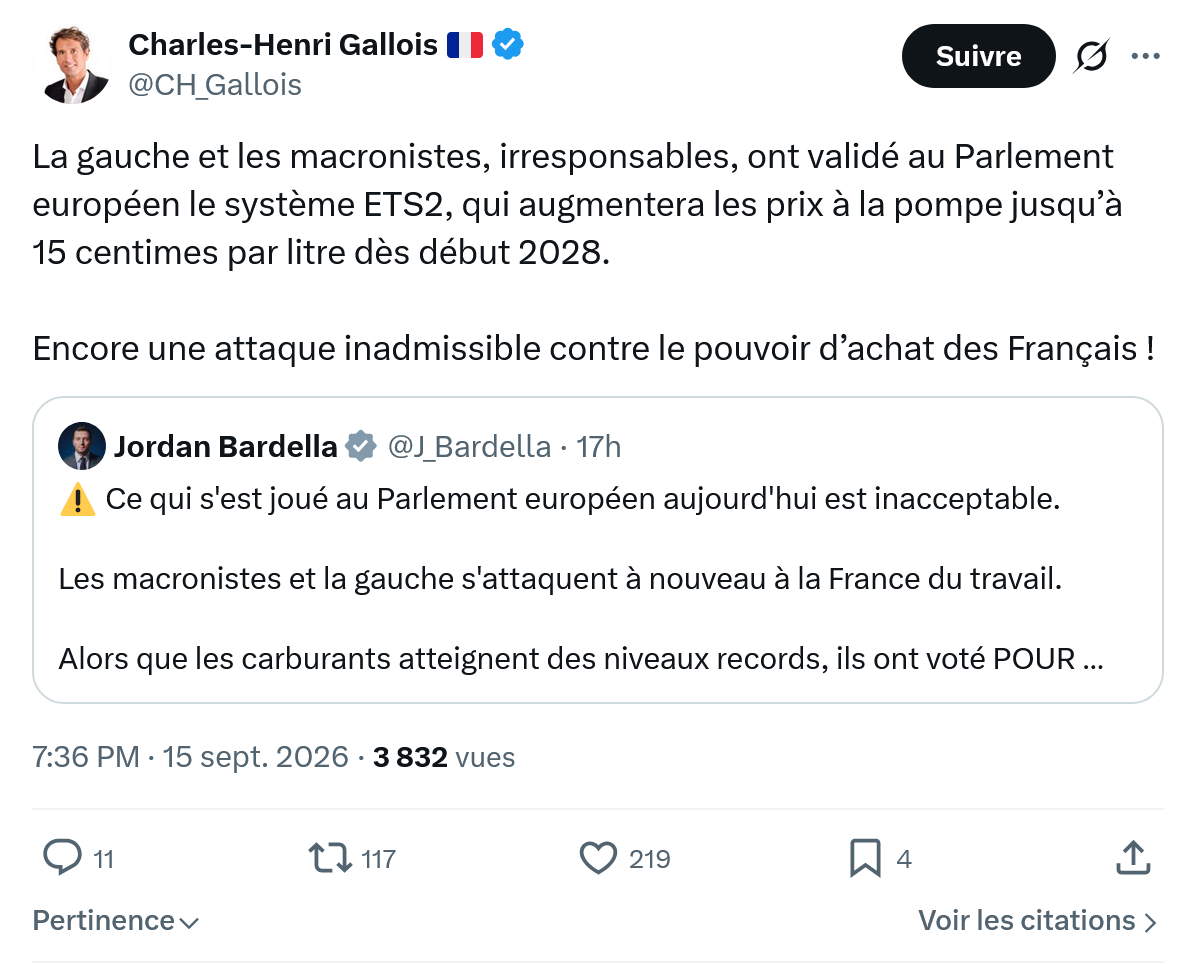 Charles-Henri Gallois: La gauche et les macronistes...