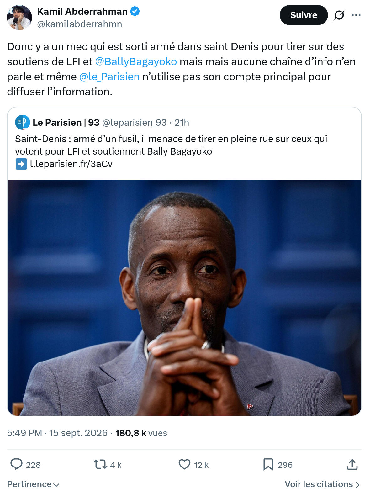 Kamil Abderrahman: Donc y a un mec qui est sorti...
